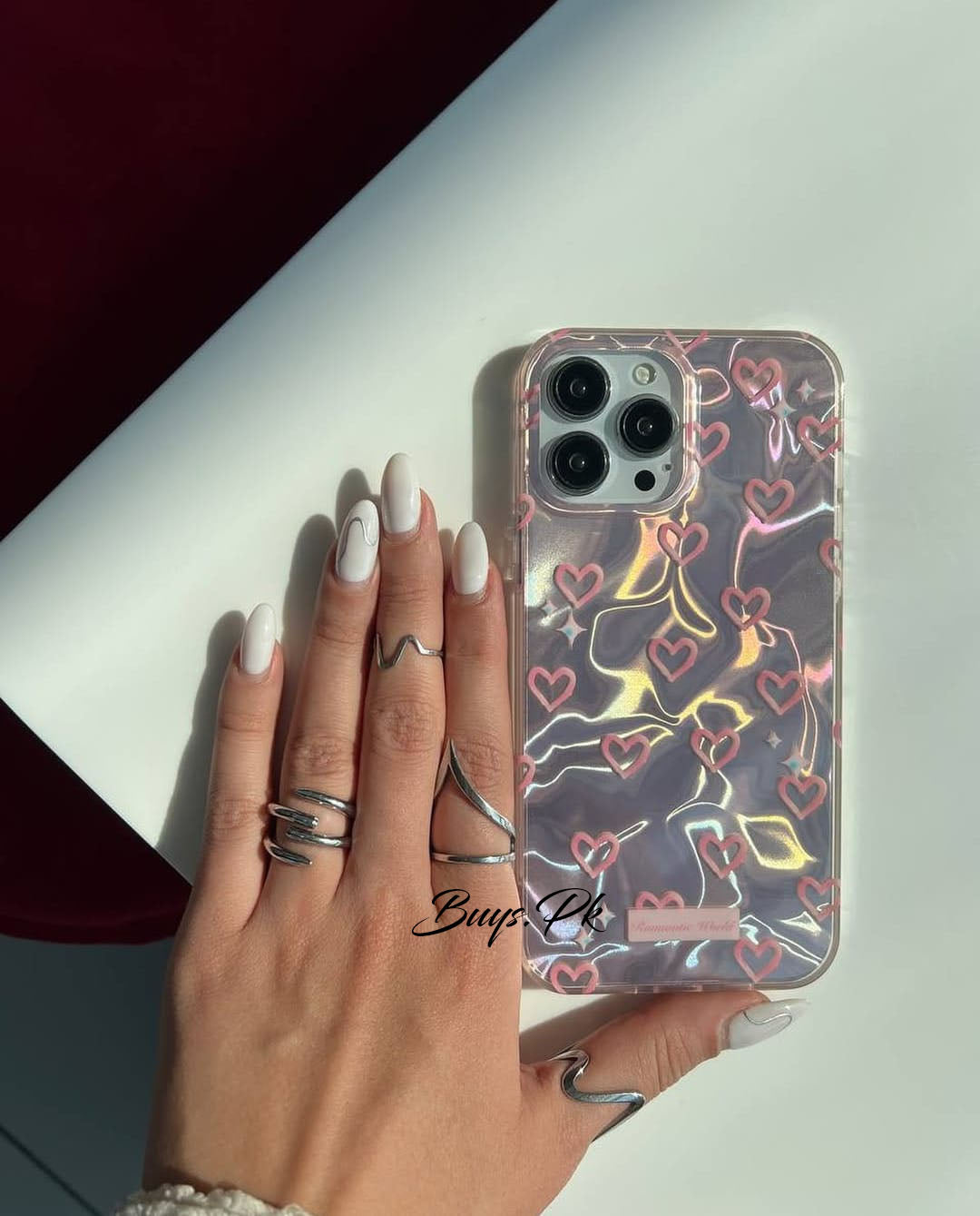 Heart Gradient Holographic Premium Cases For iPhone