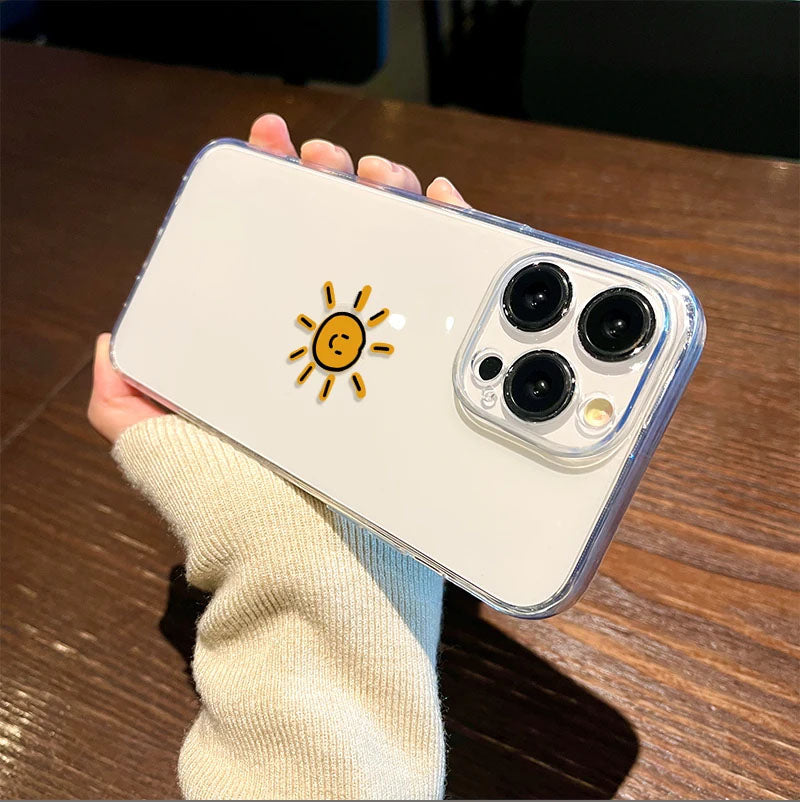 Moon & Sun Pair Semi Transparent Printed Cases