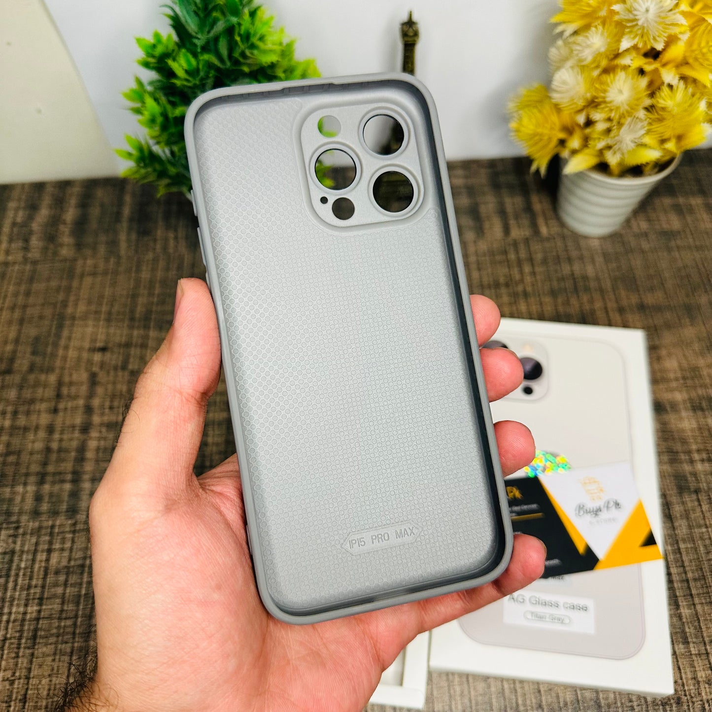 Natural Titanium AG Glass Case