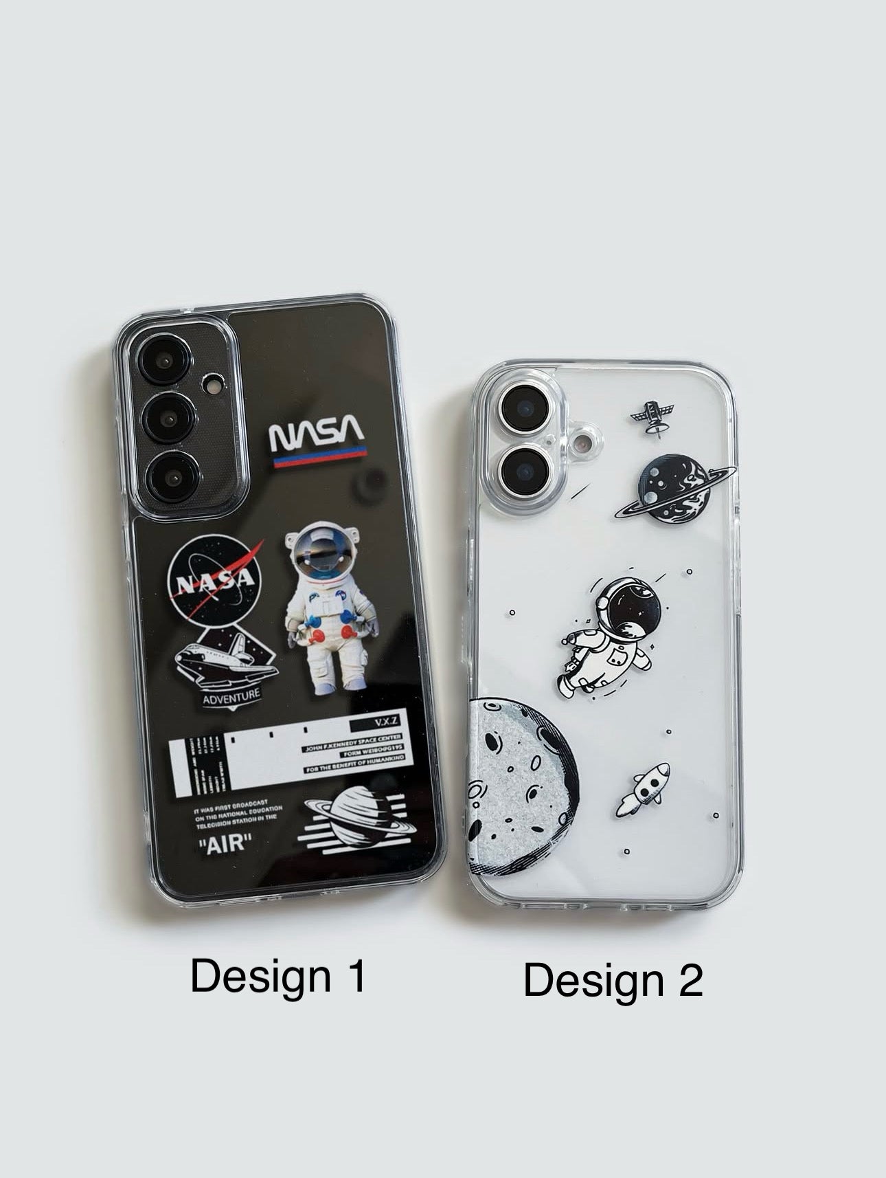 NASA Astronaut Galaxy Semi Transparent Cxt Cases