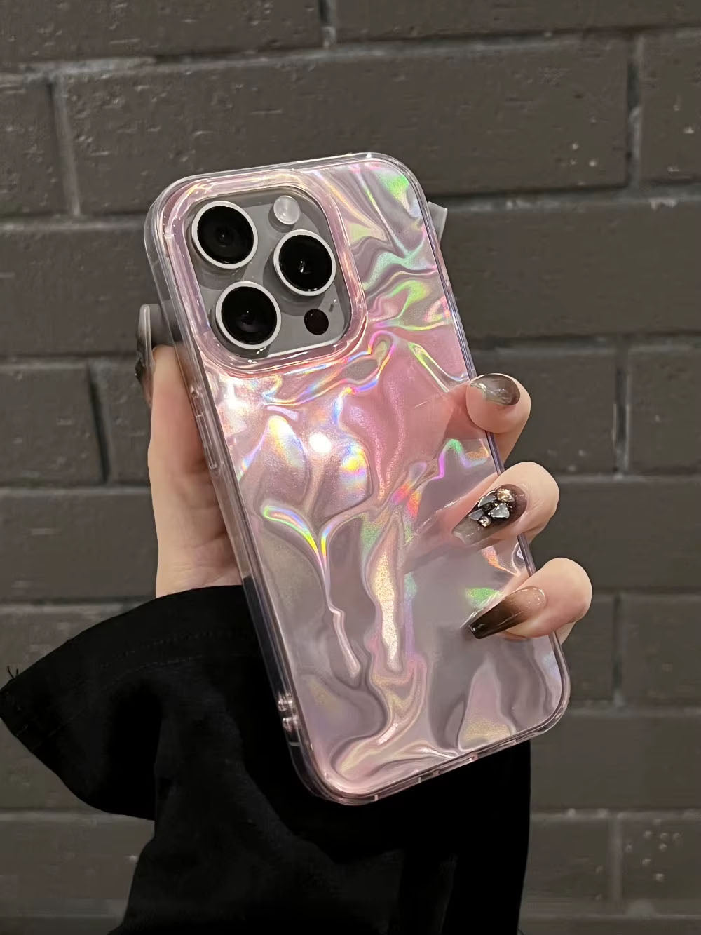 Pink Gradient Holographic Premium Cases
