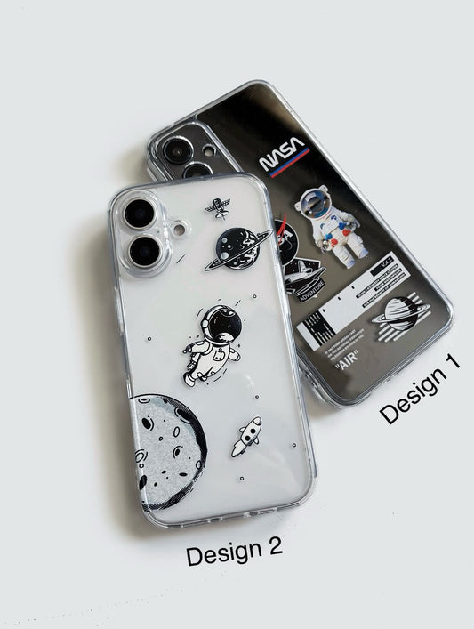 NASA Astronaut Galaxy Semi Transparent Cxt Cases