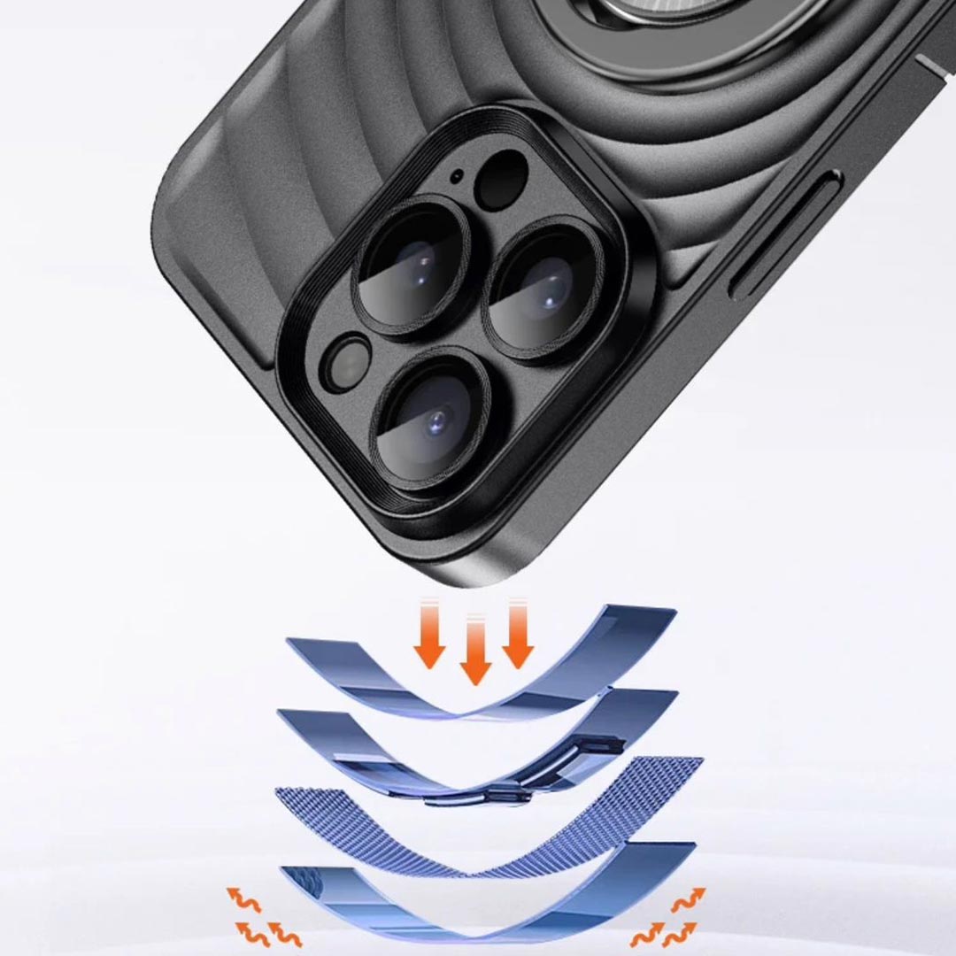 3D Waves Clock Case
