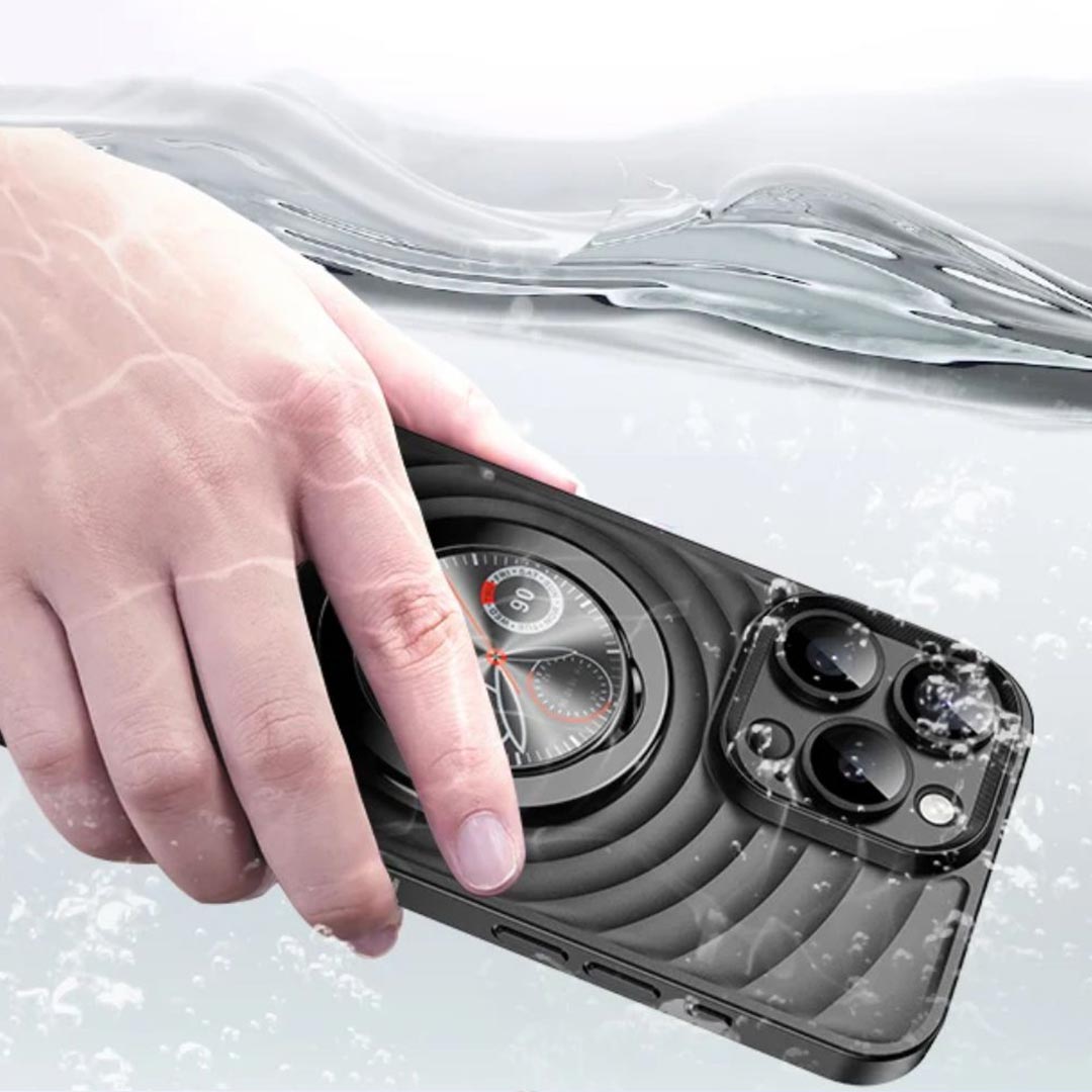 3D Waves Clock Case