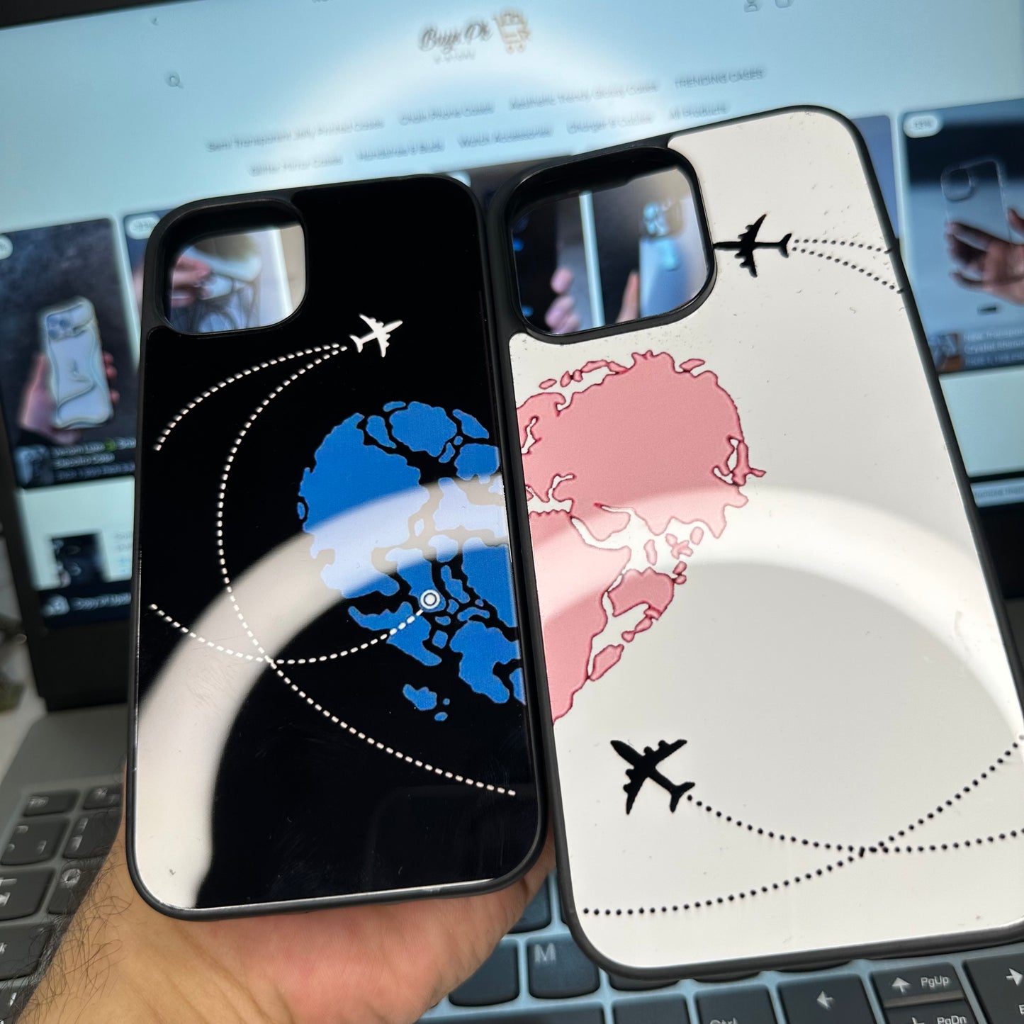 Glossy Pair Couple Cases iPhone / Andriod Both Available
