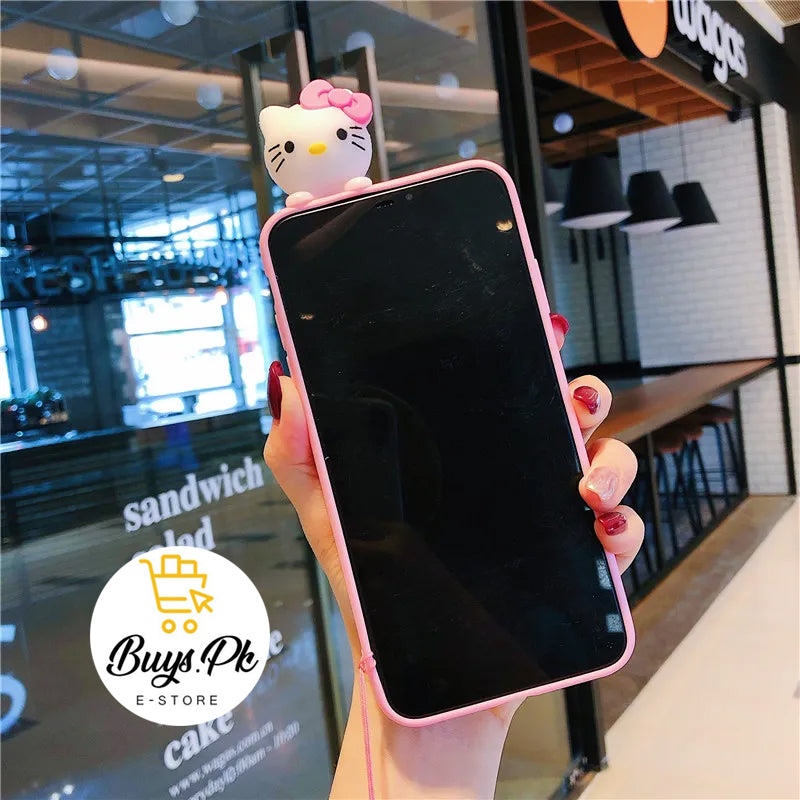 Hello Kitty Case with Pop Toy Soft Jelly Case