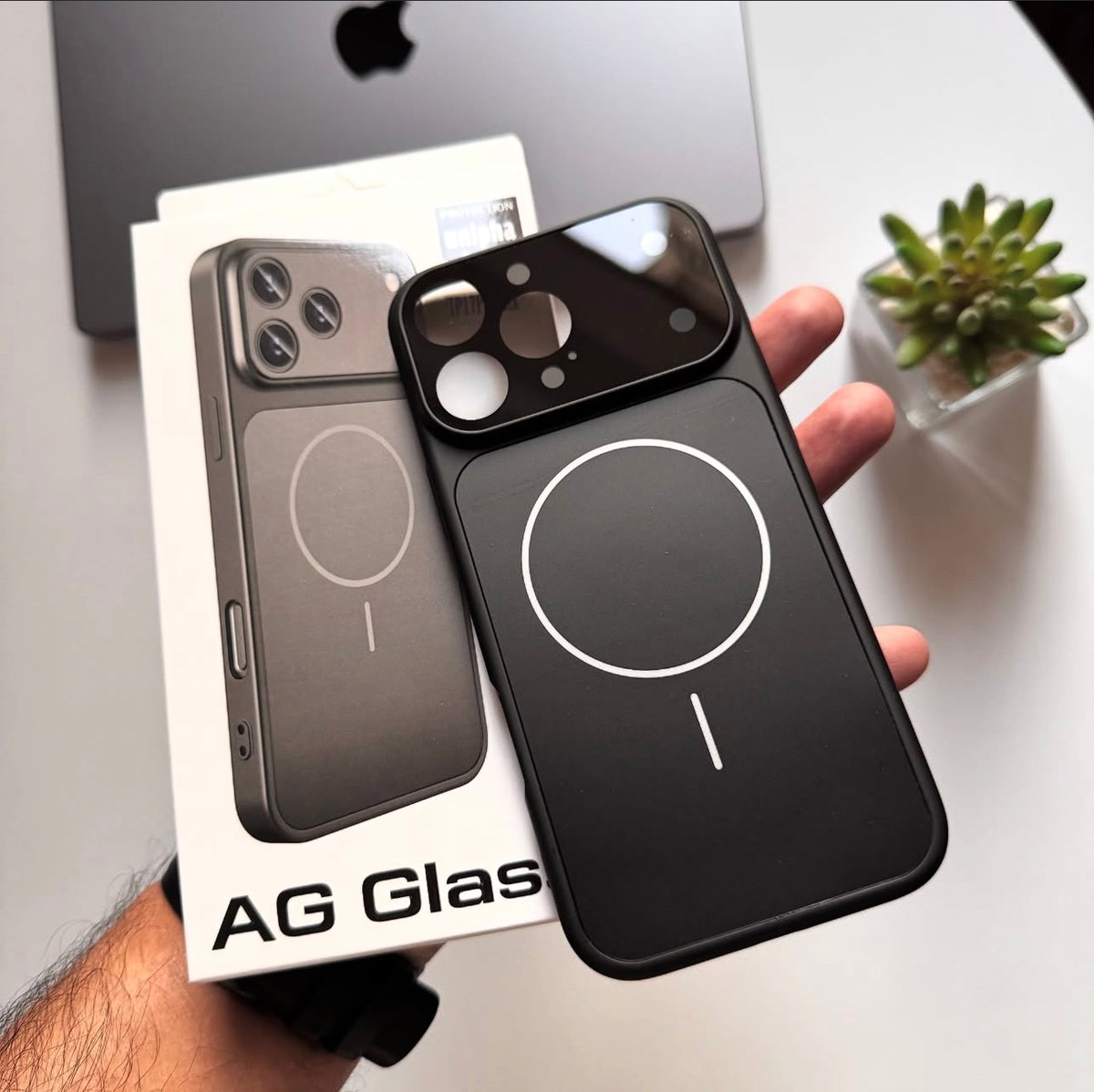 Original AG Glass Converter Case HIGH Quality Cosmic Orange & Black