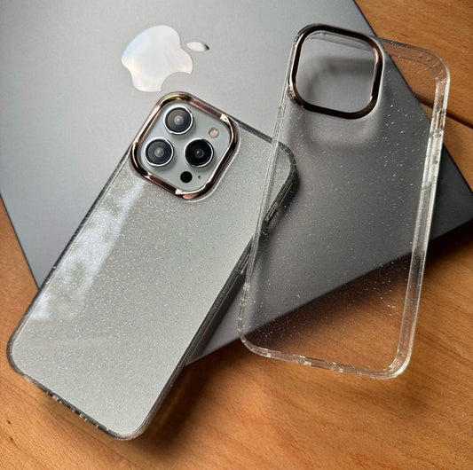 (Sale Product) New Transparent Crystal Shimmer Glittery Case Soft Silicone Material