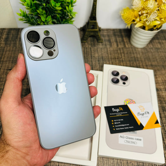 Natural Titanium AG Glass Case