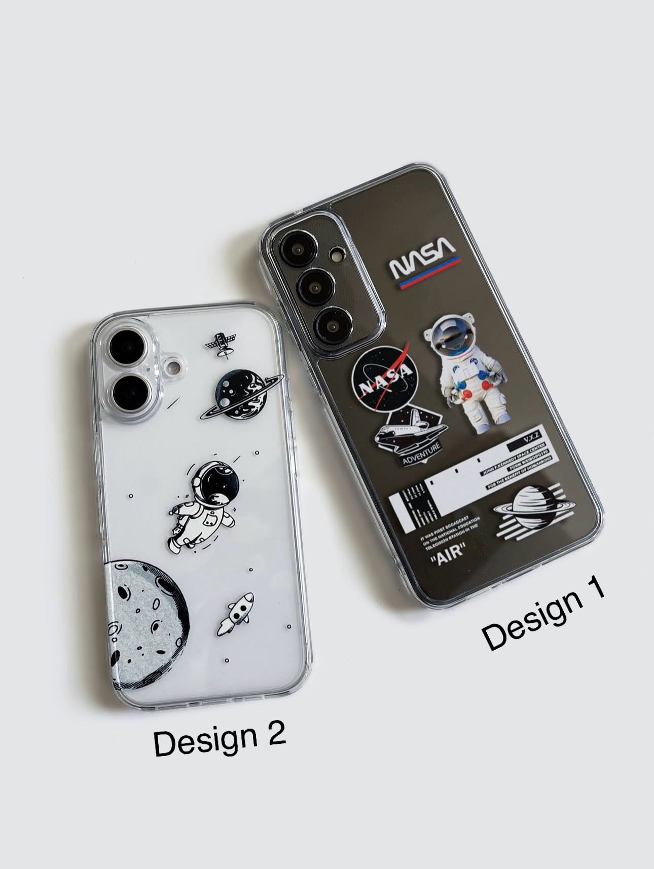 NASA Astronaut Galaxy Semi Transparent Cxt Cases