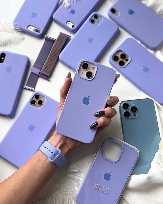 IPHONE LILAC Purple SILICONE CASE.