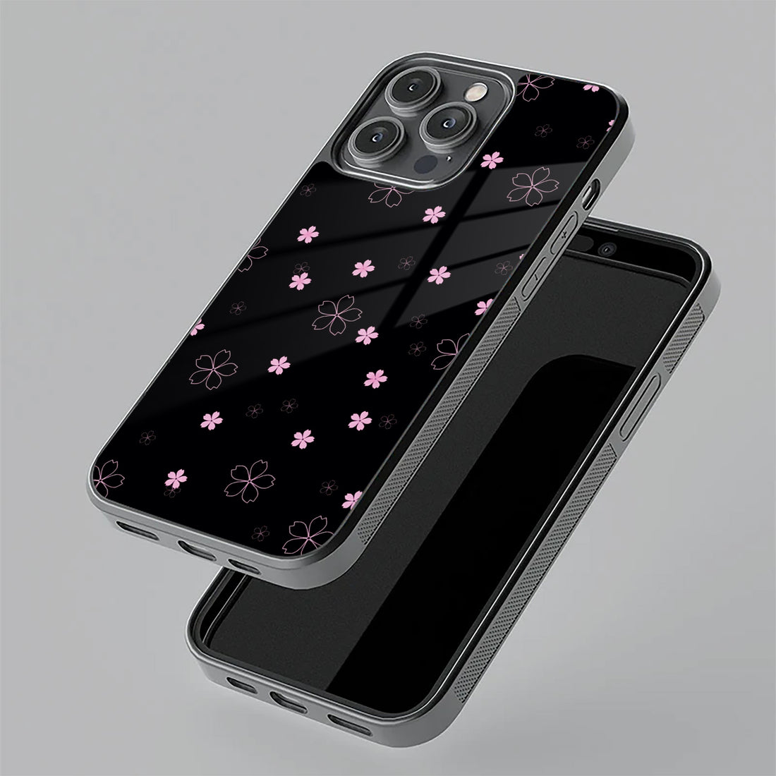 Glossy Pink Flowers Case