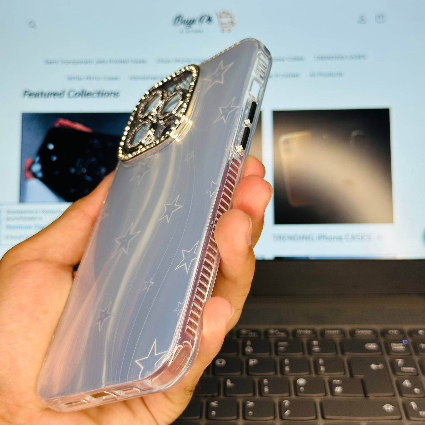 ✨New Star Diamond Gradient Luxe Protection Phone Case.”