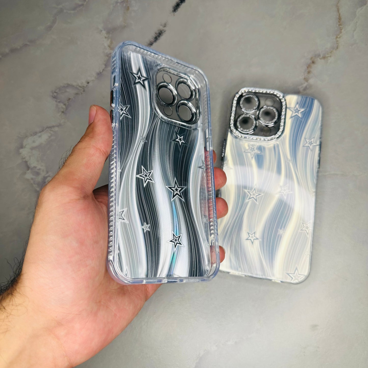 ✨New Star Diamond Gradient Luxe Protection Phone Case.”