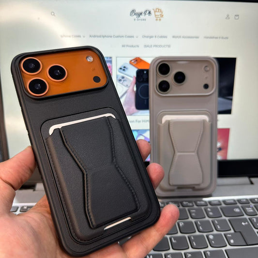 Leather Wallet Card Holder Case ( 3 In 1 )