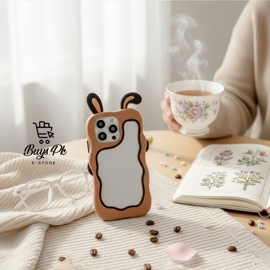 Bunny Mirror Case Iph 11 to 16 Pro Max