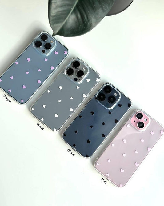 Hearts Transparent CXT Case.