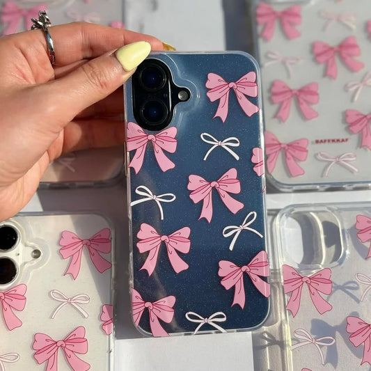 Cute Pink Bow Printed Cases Available In 500+ Models
