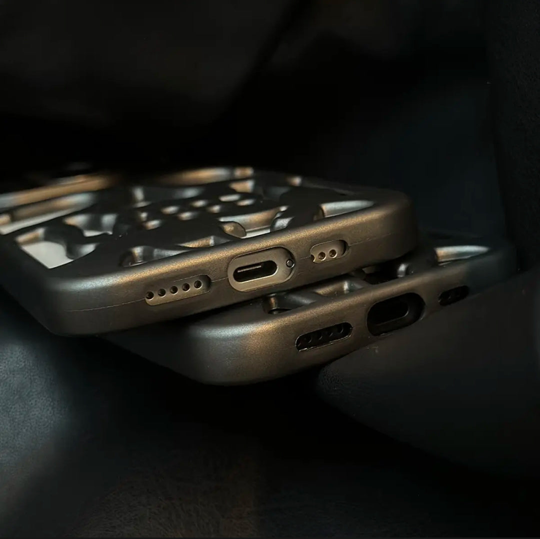 Natural Titanium SKULL CASE SKELETON