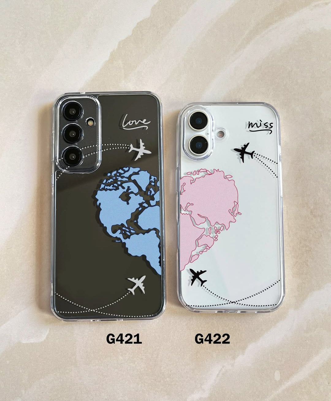 Heart Shape Map Semi Transparent Cxt Cases