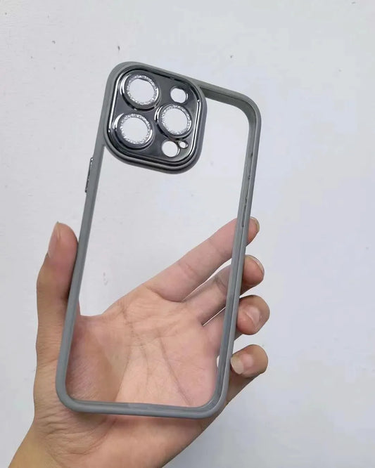 Natural Titanium Glitter Lens Case