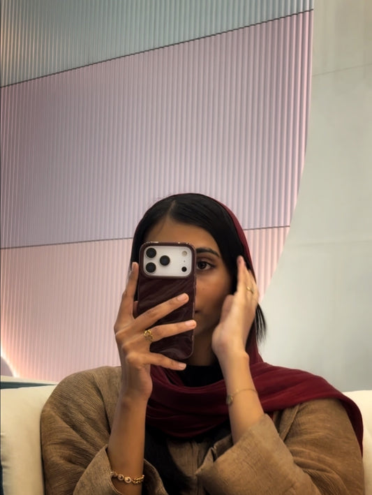 Cherry Burgundy Waves Phone Case Iphone 11 to 17 Pro Max