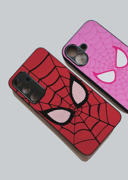 SpiderMan / SpiderWomen Pair Printed Glossy Cases