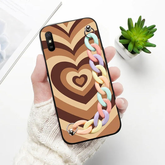 Rainbow Chain Hearts Case