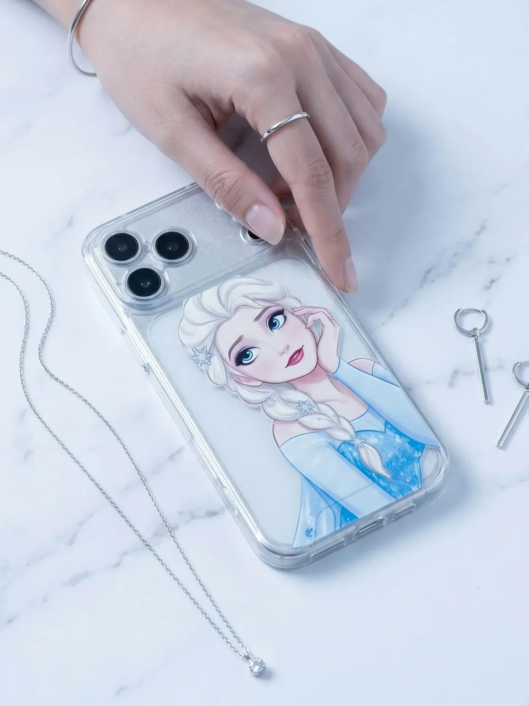 Disney Princess Semi Transparent Printed Cases