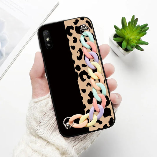 Rainbow Chain Cheeta Print Case