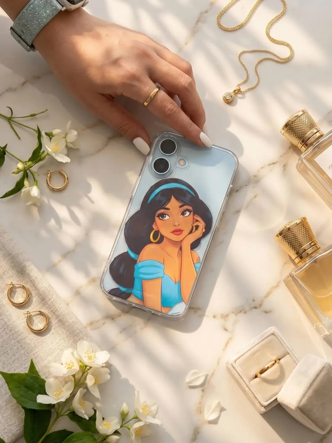 Disney Princess Semi Transparent Printed Cases