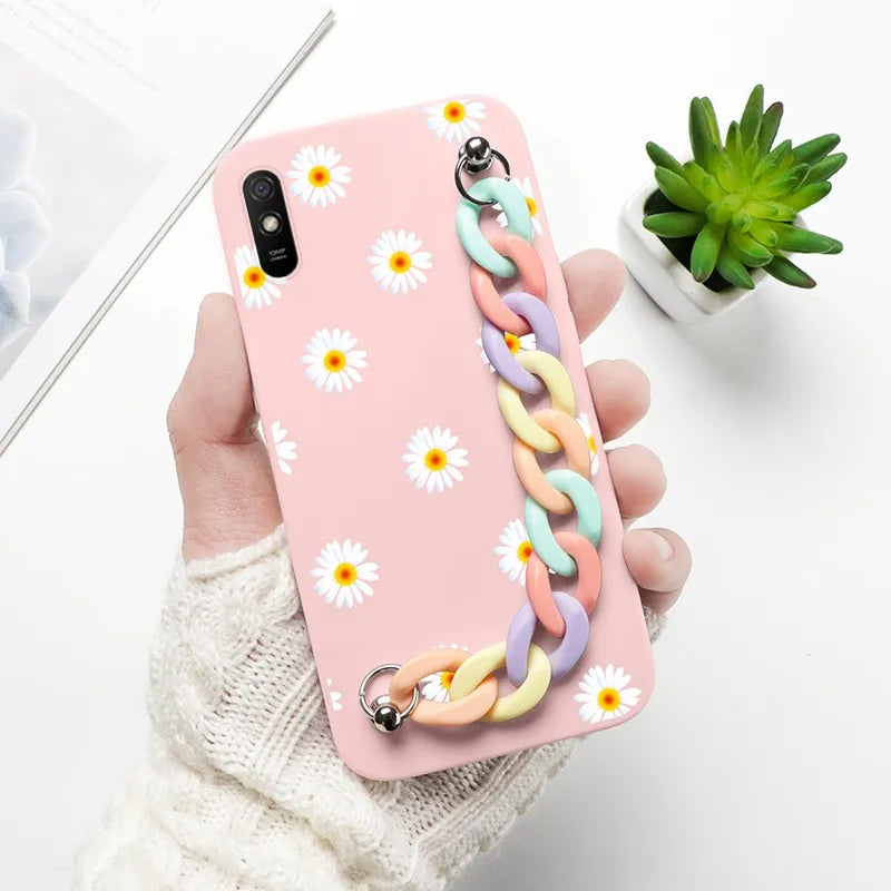 Rainbow Chain Flowers Case