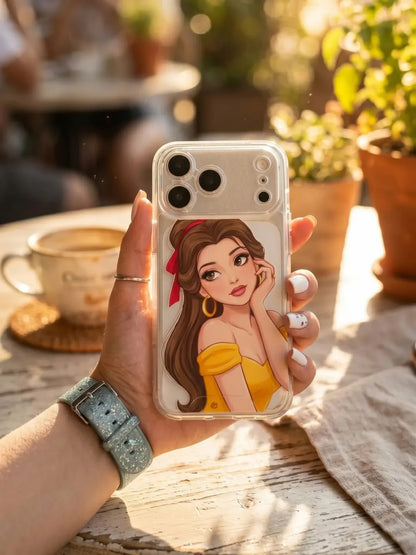 Disney Princess Semi Transparent Printed Cases