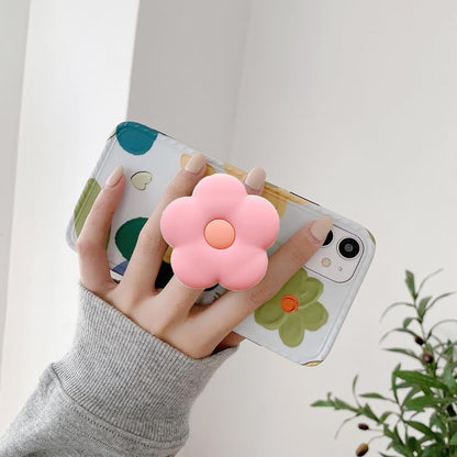 Pink Flower Holder Phone Cases