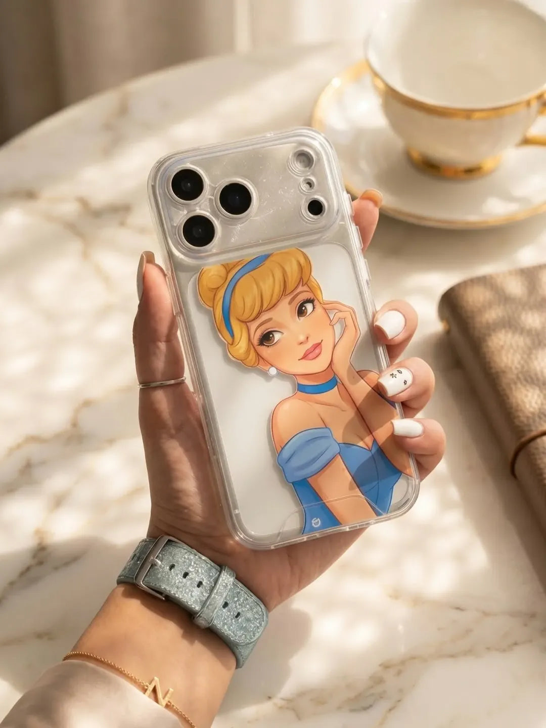 Disney Princess Semi Transparent Printed Cases