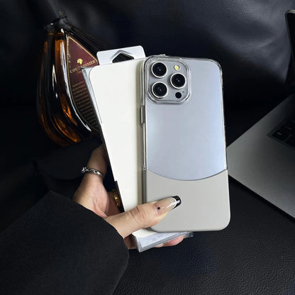 Transparent Shell Two-Tone Detachable Luxury Case