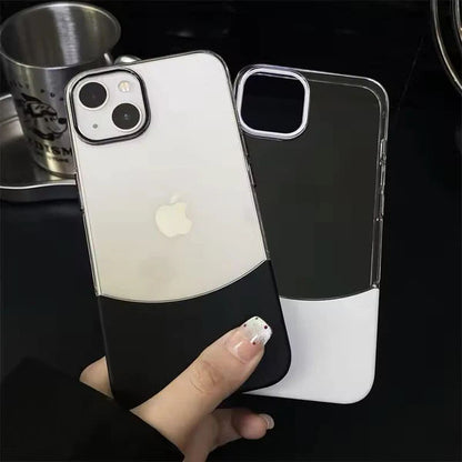 Transparent Shell Two-Tone Detachable Luxury Case