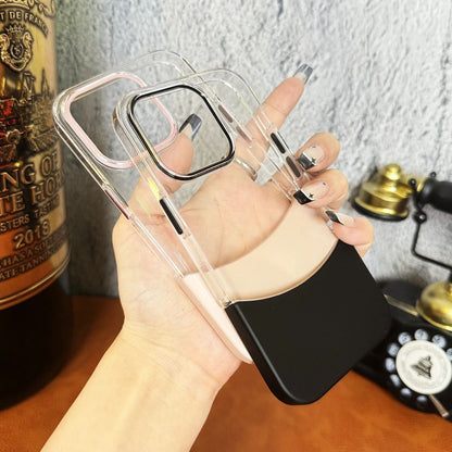 Transparent Shell Two-Tone Detachable Luxury Case