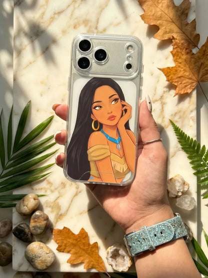 Disney Princess Semi Transparent Printed Cases