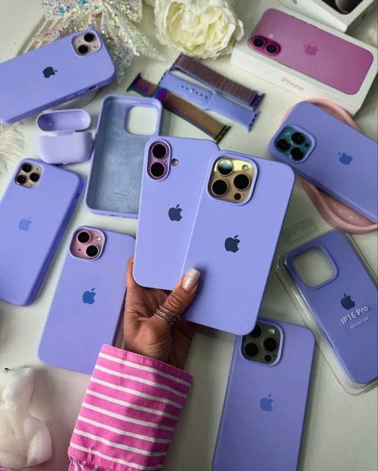 IPHONE LILAC Purple SILICONE CASE.