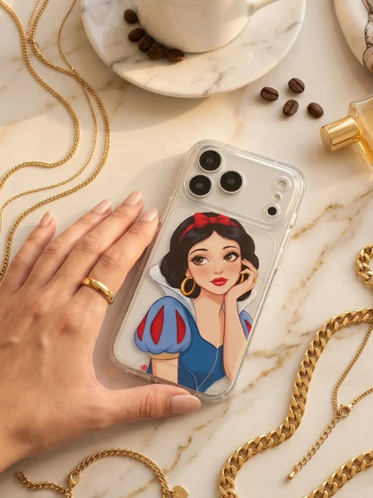 Disney Princess Semi Transparent Printed Cases