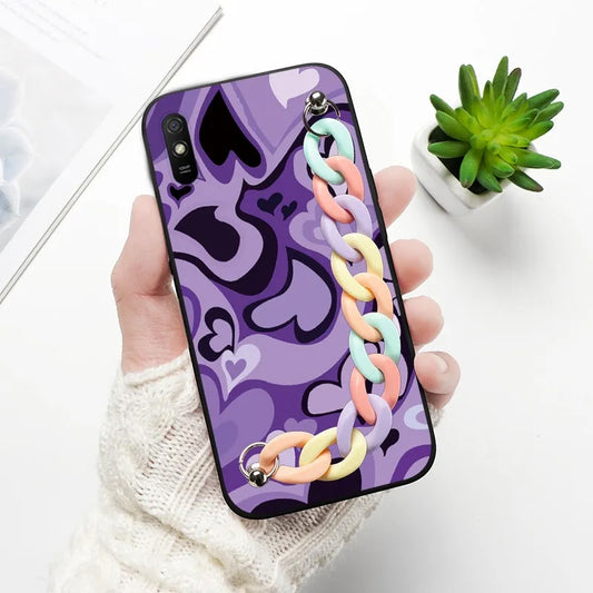 Rainbow Chain Hearts Case