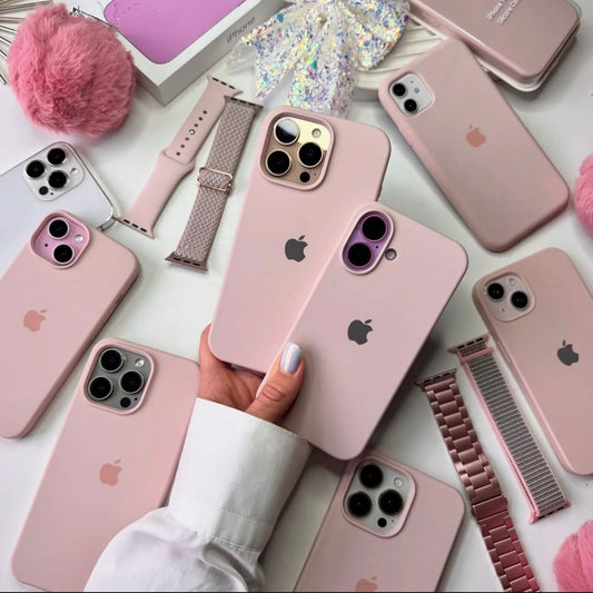 SAND PINK IPHONE SILICONE CASE.