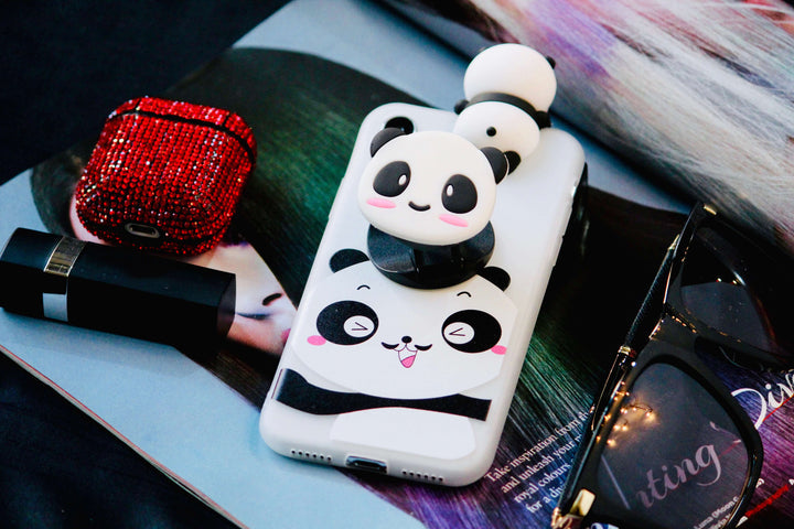 Panda Cute Pop Toy Soft Jelly Case