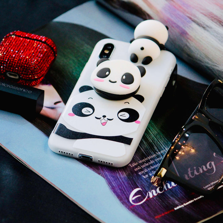 Panda Cute Pop Toy Soft Jelly Case