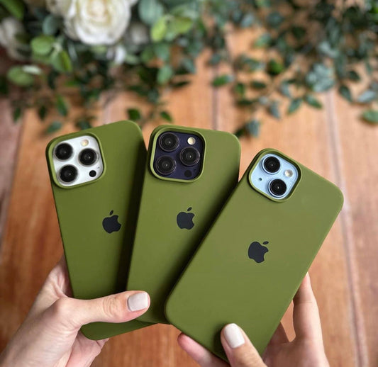OLIVE GREEN IPHONE SILICONE CASE