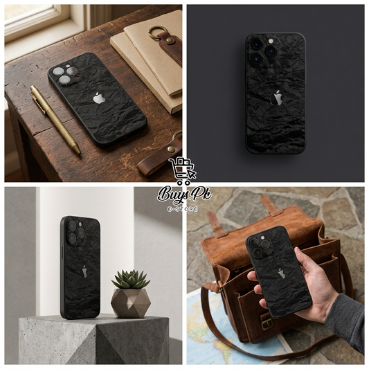 Crushed Black Velvet Case - IP 11 - to - 17 Pro Max