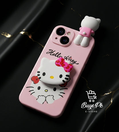 Hello Kitty Case with Pop Toy Soft Jelly Case