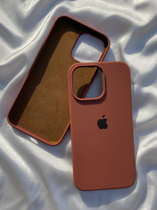 DARK BRWON IPHONE SILICONE CASE
