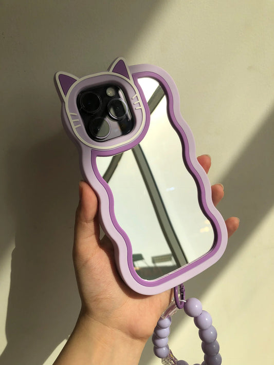 Purple Mirror Case 14 Pro Max / 15 Pro Max Only 1 Pc (Sale Product)
